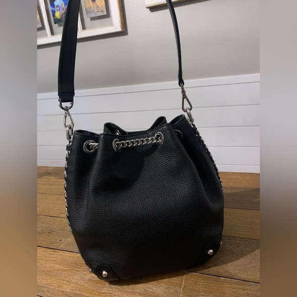 Michael Kors $329 Alaina small pebbled leather bucket bag - Picture 3 of 16
